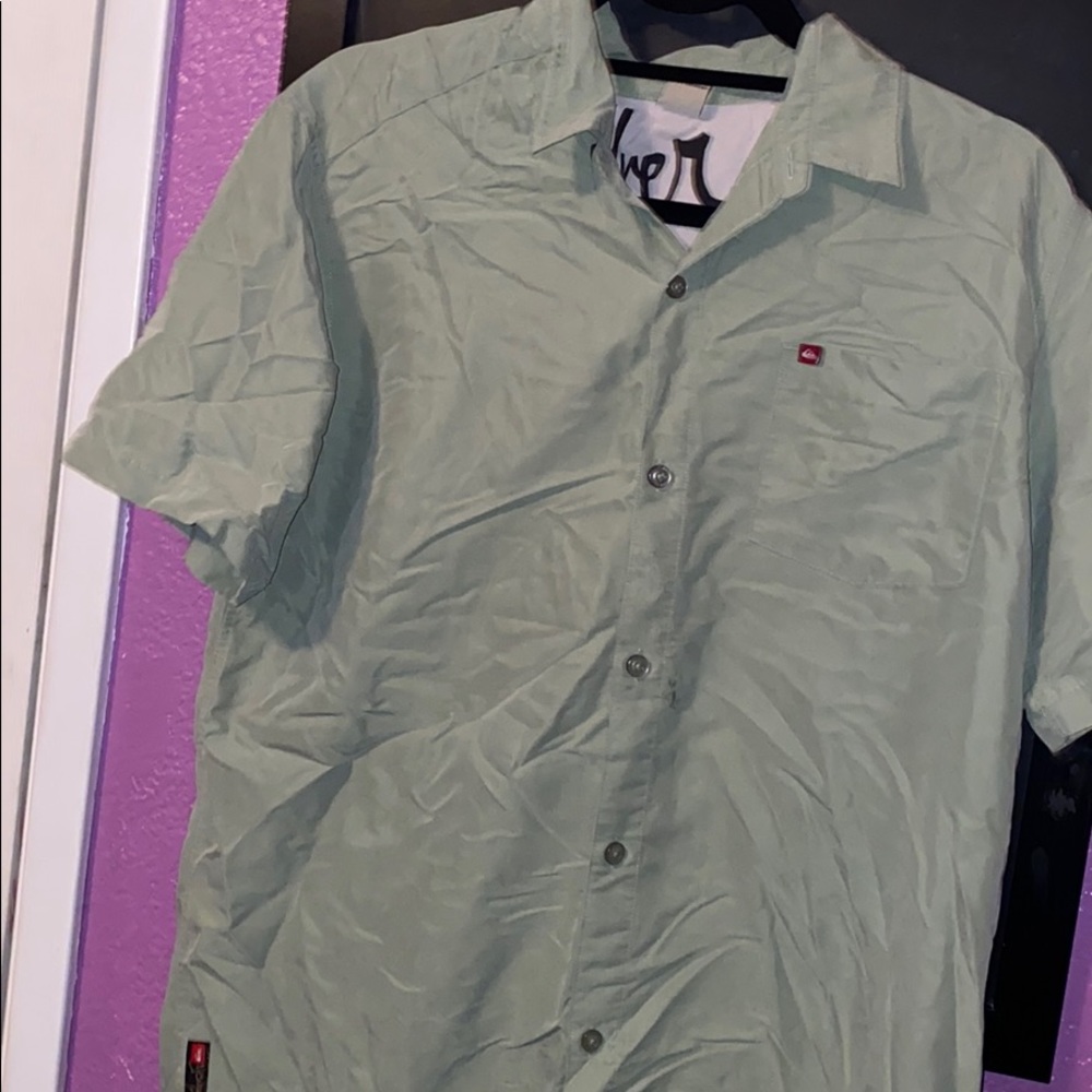 Light green boys button down
